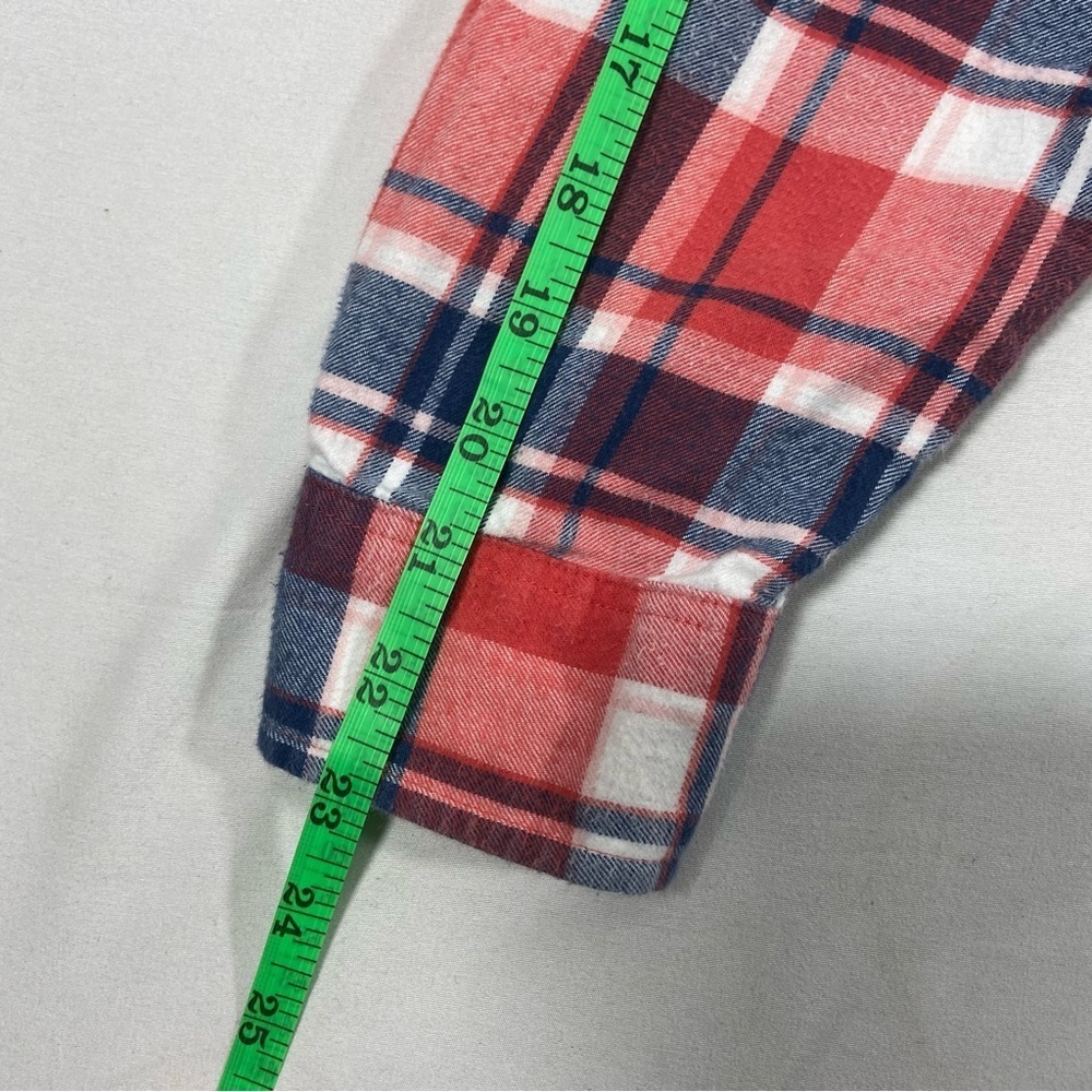 L.L Bean Women’s Button Down Shirt Size Small Multicolor Plaid Ranch Chore - Picture 7 of 8